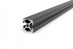 Aluminum profile 20x20 slot 5 I-type 1N black